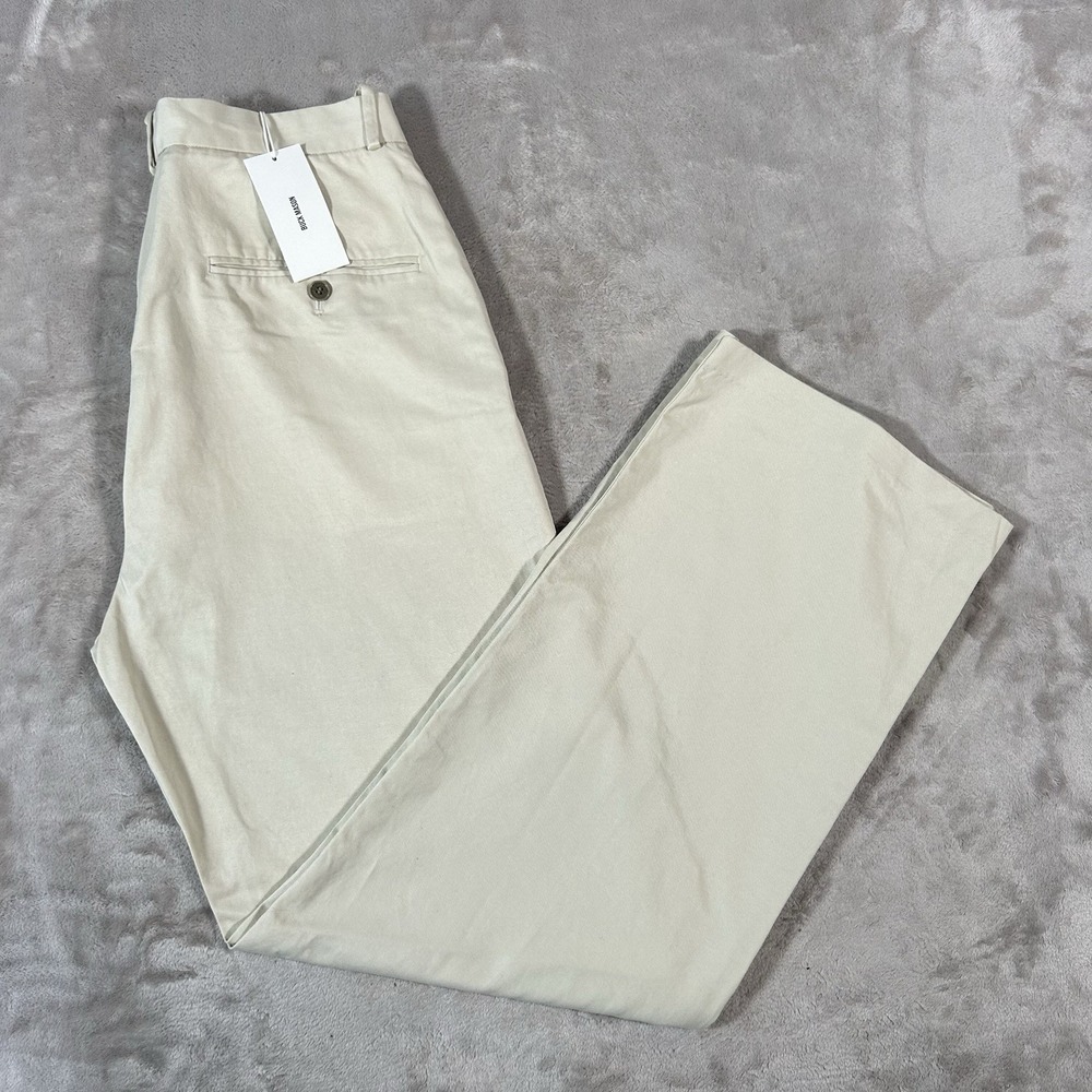 Buck Mason Ever Twill Straight Leg Trouser Pant Mens 31x32 Tusk BW14109 NWT